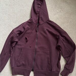 Gymshark Maroon Zip-Up Jacket